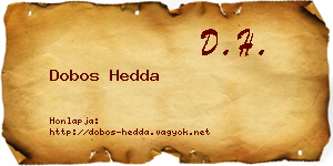 Dobos Hedda névjegykártya